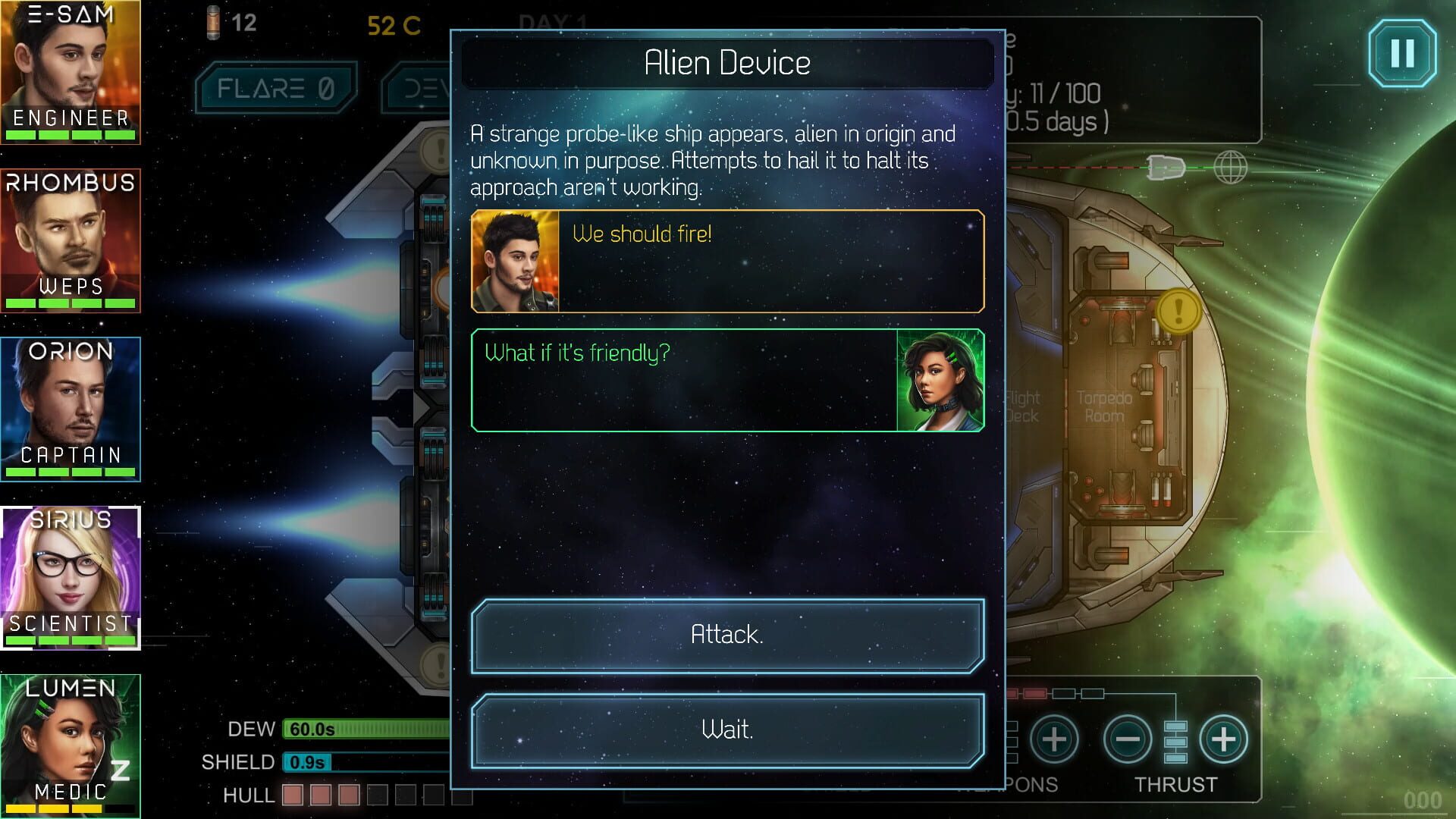 Heliconian: Starship Crew Control - Screenshot