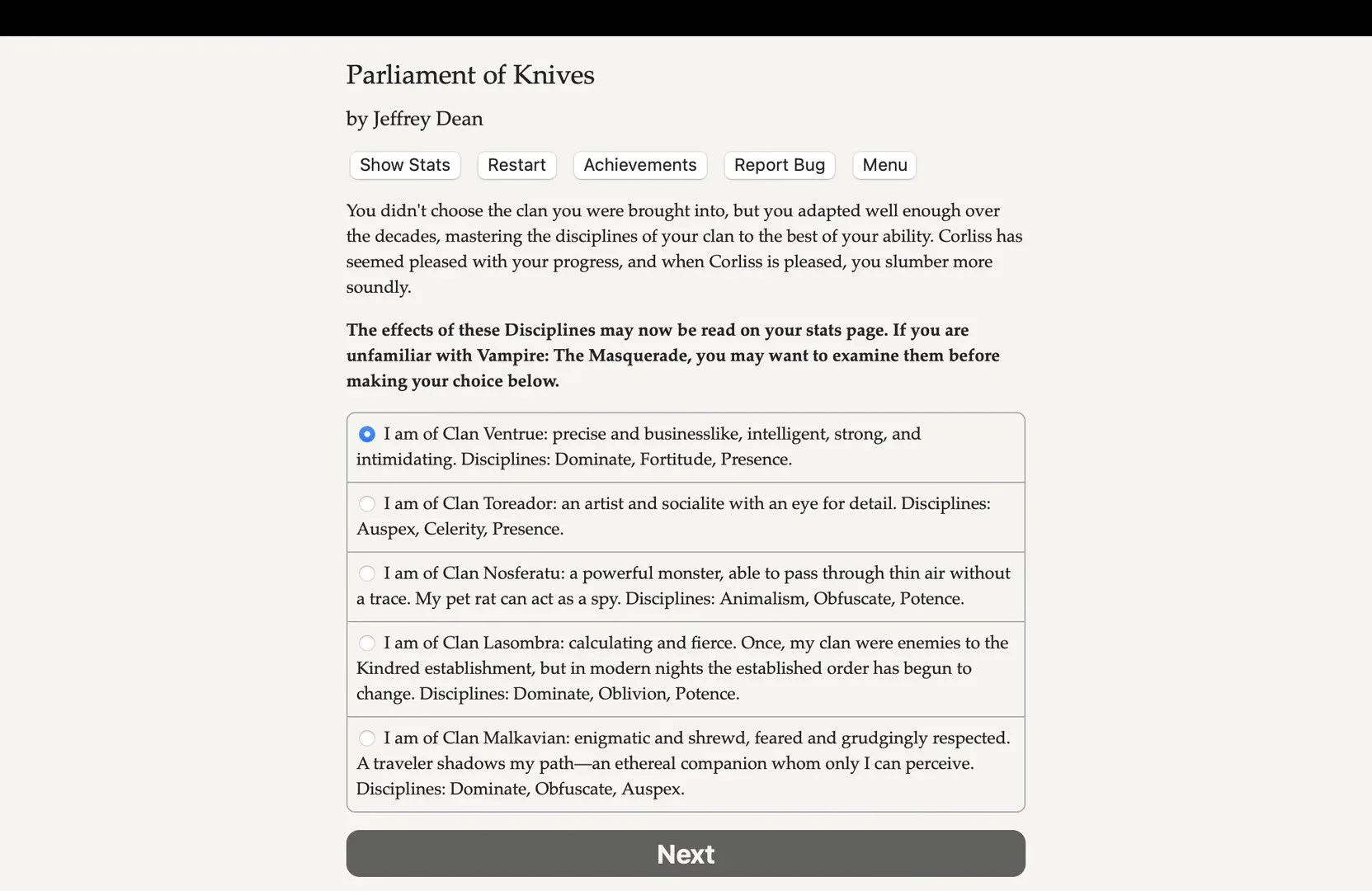 Vampire: The Masquerade - Parliament of Knives: What Stares Back