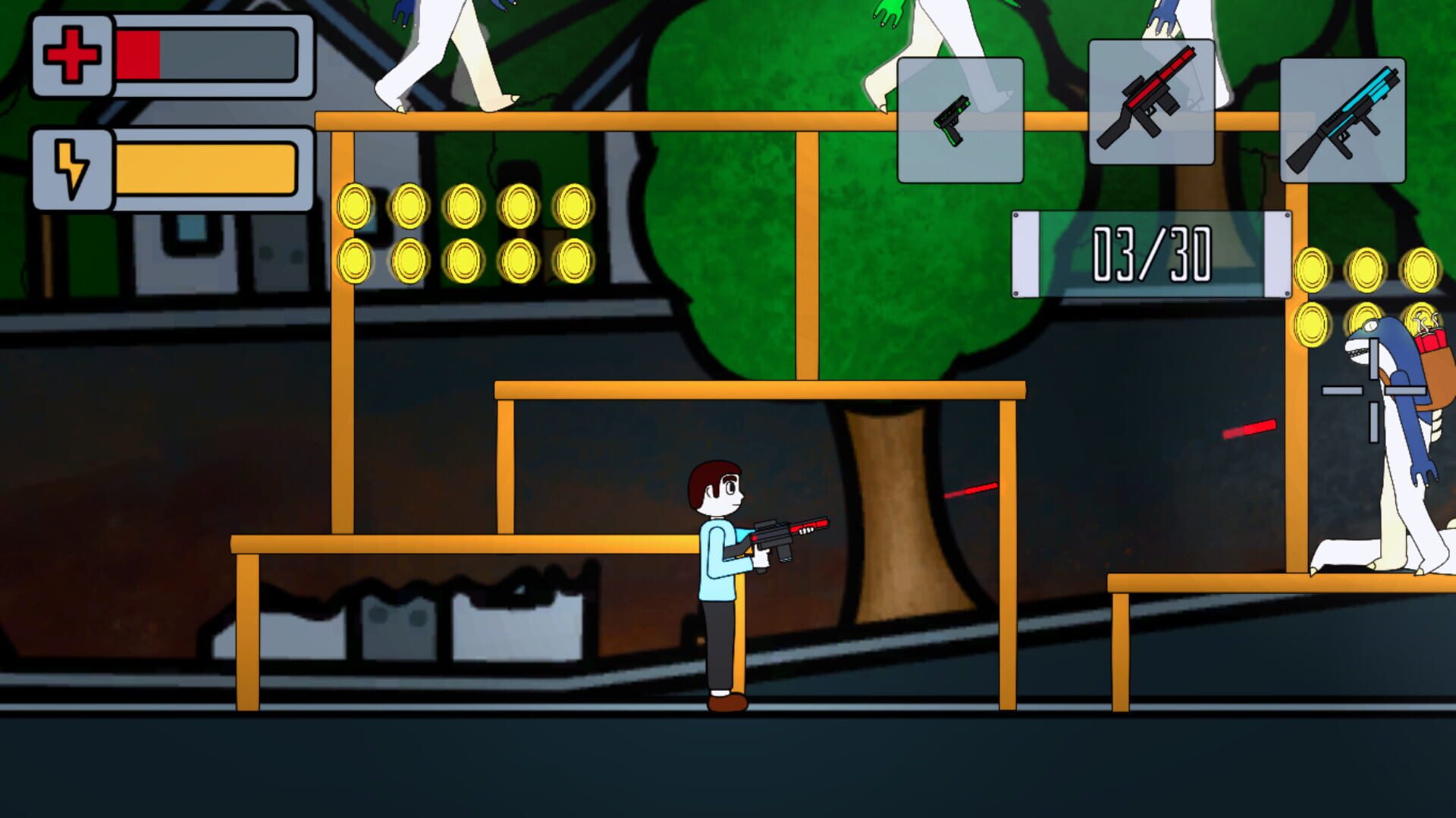 Bill's adventure: Alien war - Screenshot