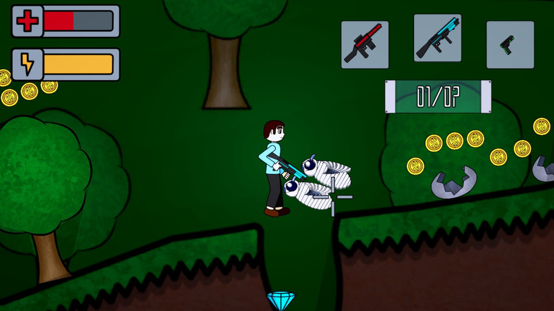 Bill's adventure: Alien war - Screenshot