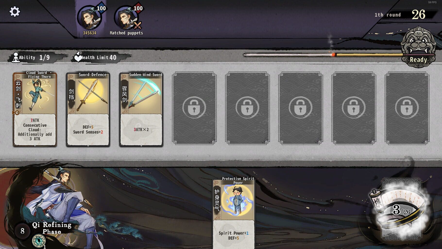 Captura de pantalla - Yi Xian: The Cultivation Card Game