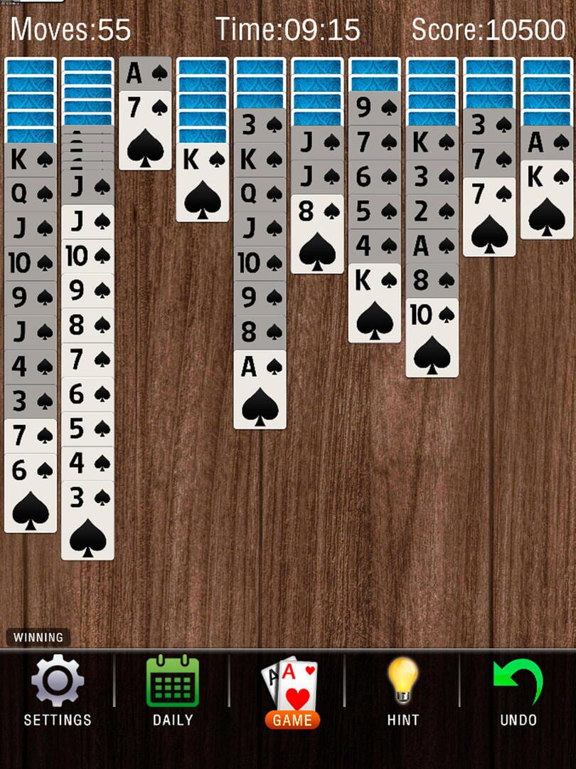 Spider Solitaire 2022 - Screenshot