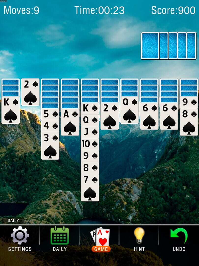 Spider Solitaire 2022 - Screenshot