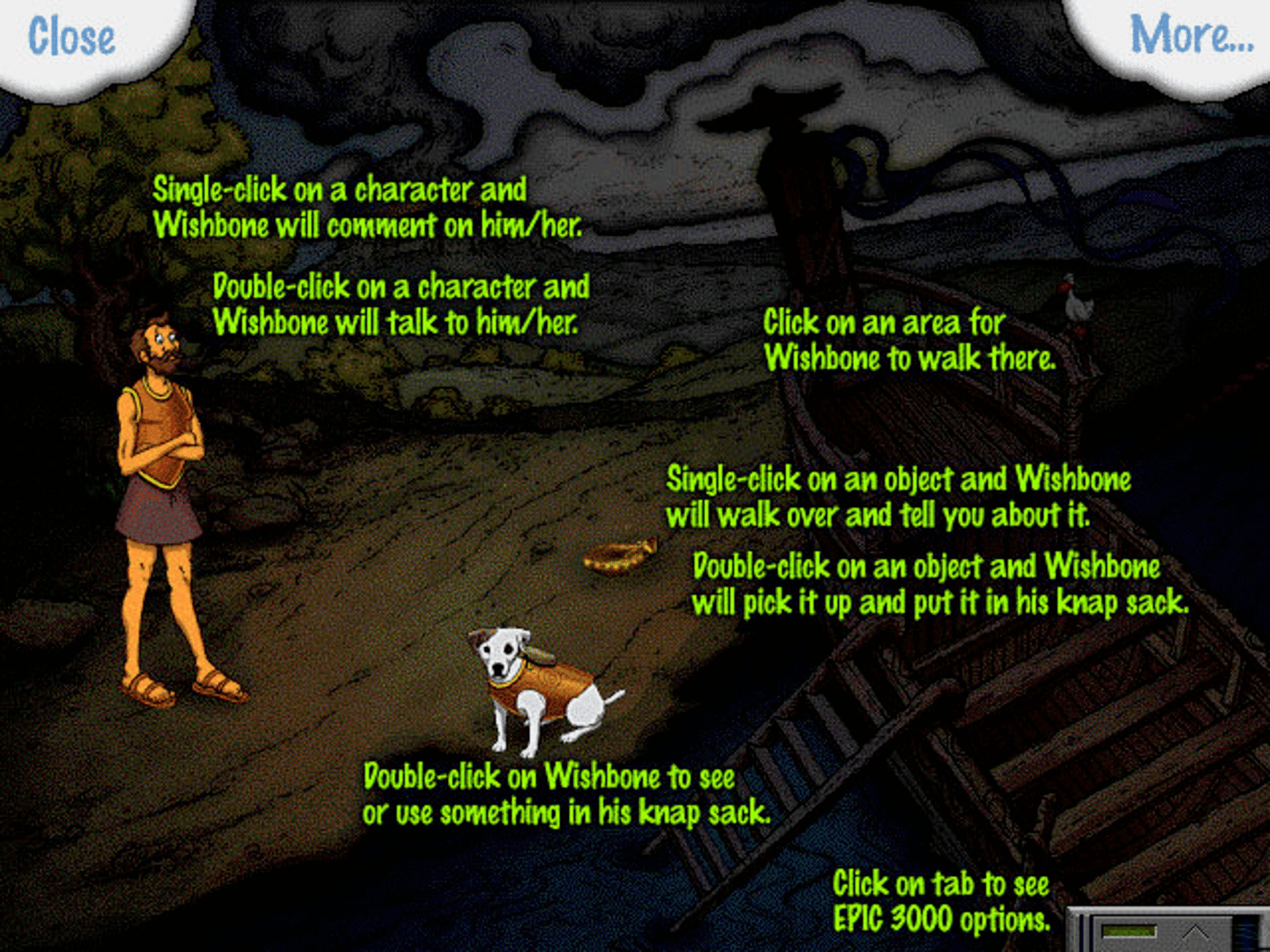 Wishbone and the Amazing Odyssey screenshot