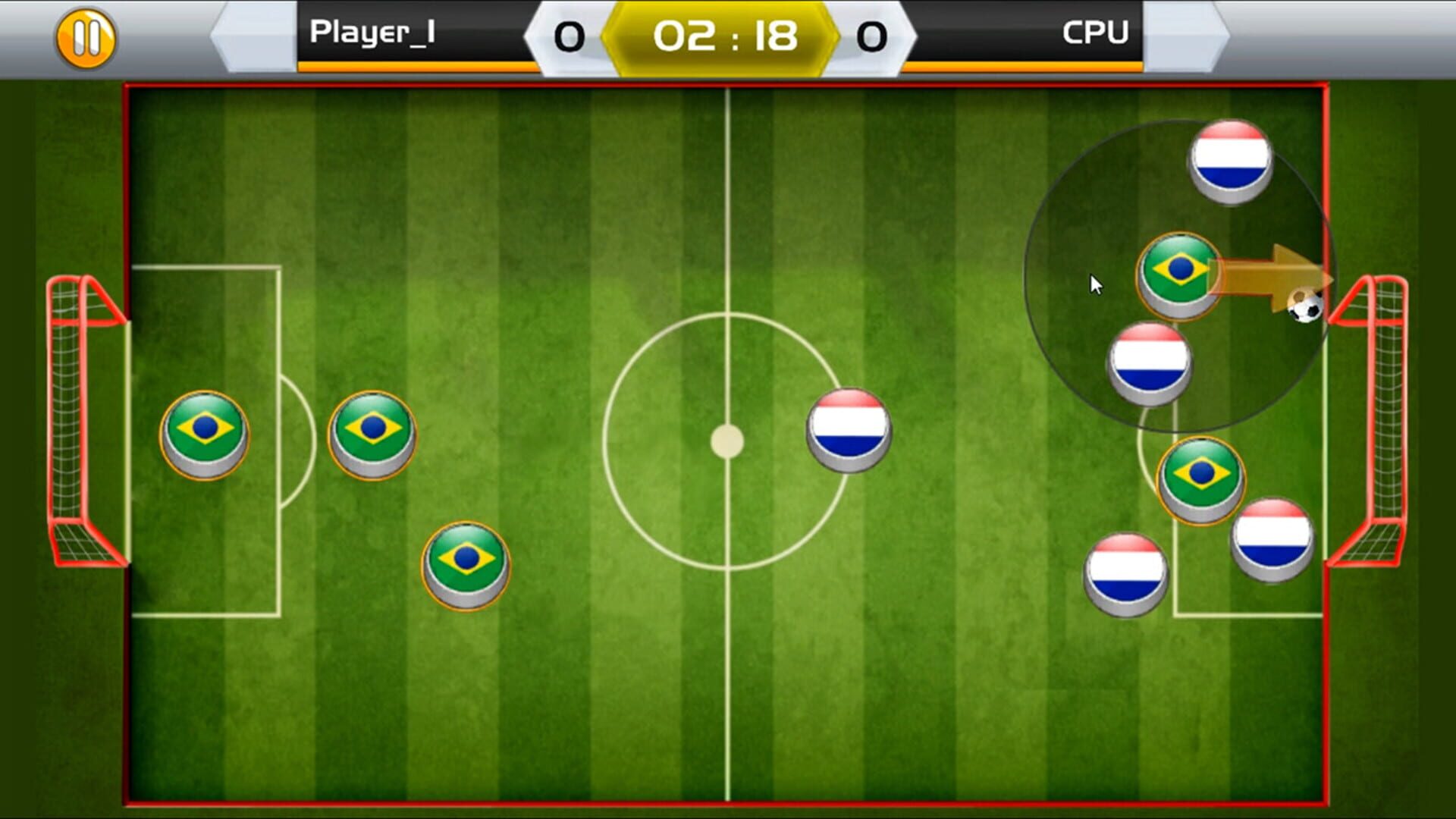 Finger Soccer - Screenshot