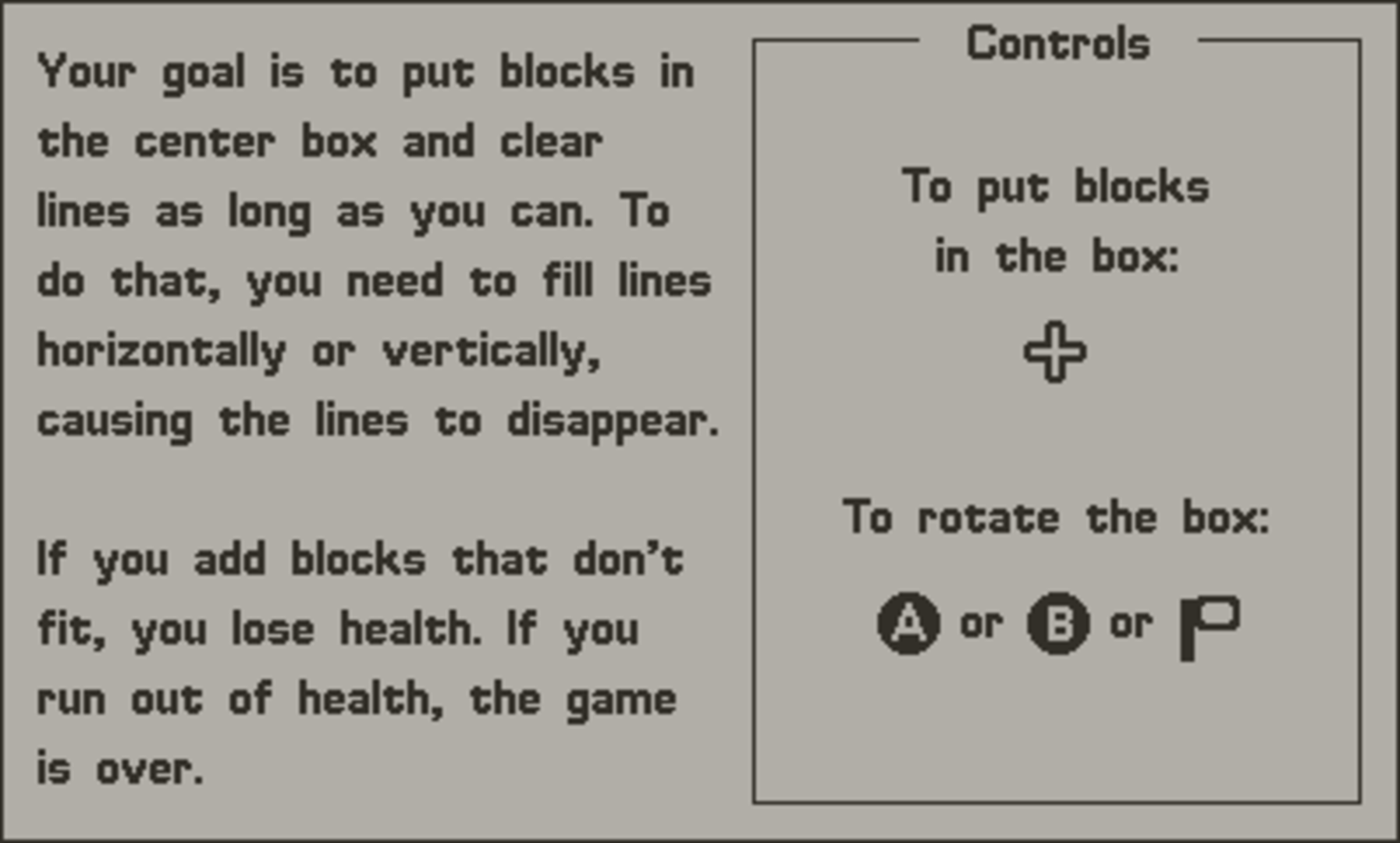 Blocks screenshot