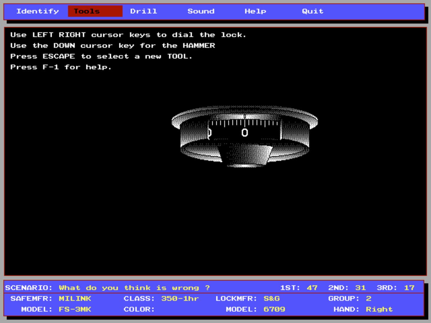 Safe Opening Simulator - Screenshot