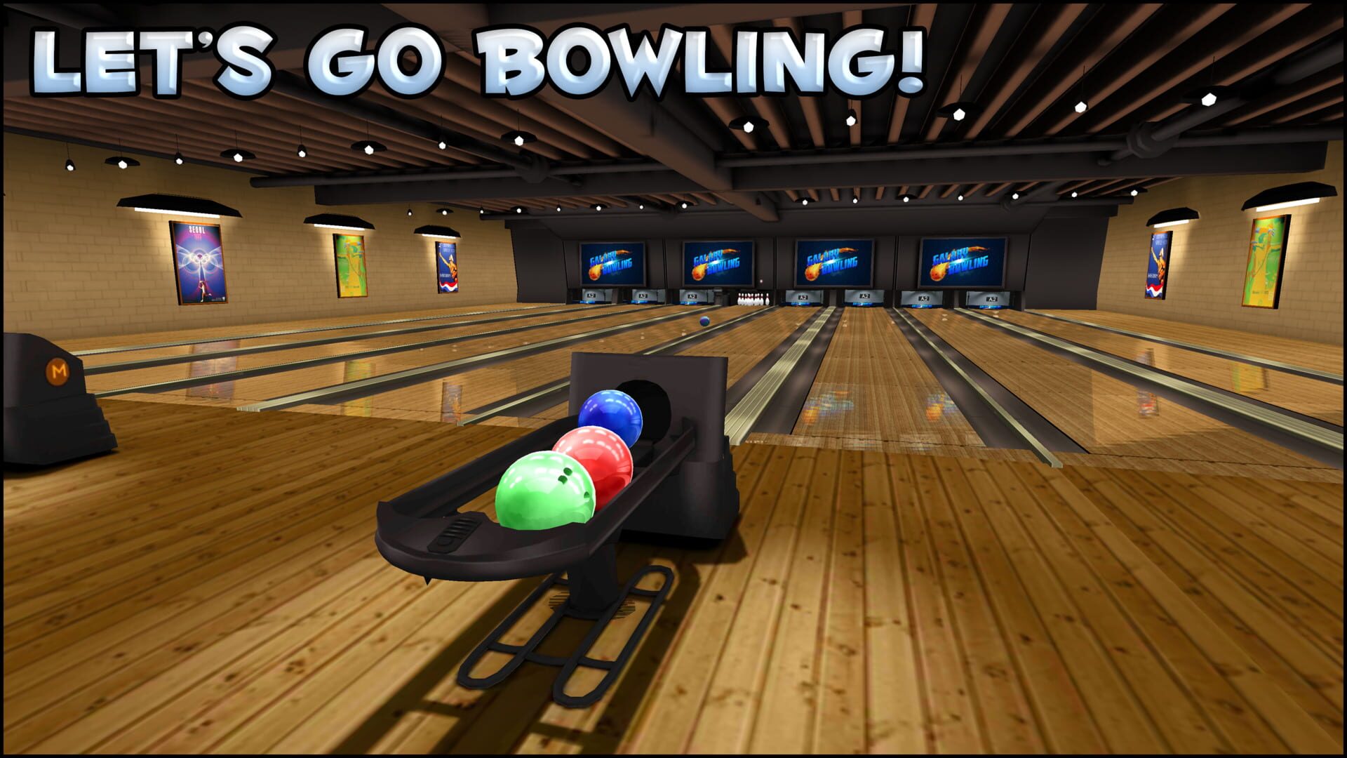 Galaxy Bowling 3D Free - Screenshot