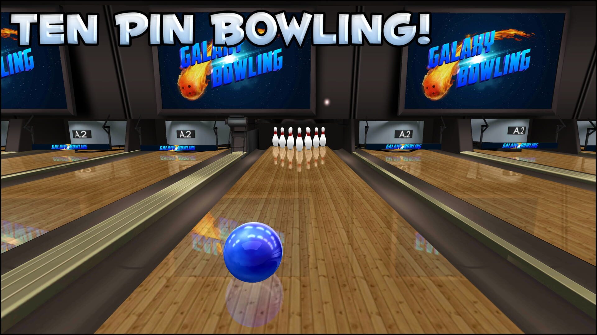 Galaxy Bowling 3D Free - Screenshot