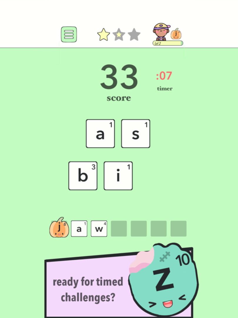 Lettermon - Screenshot