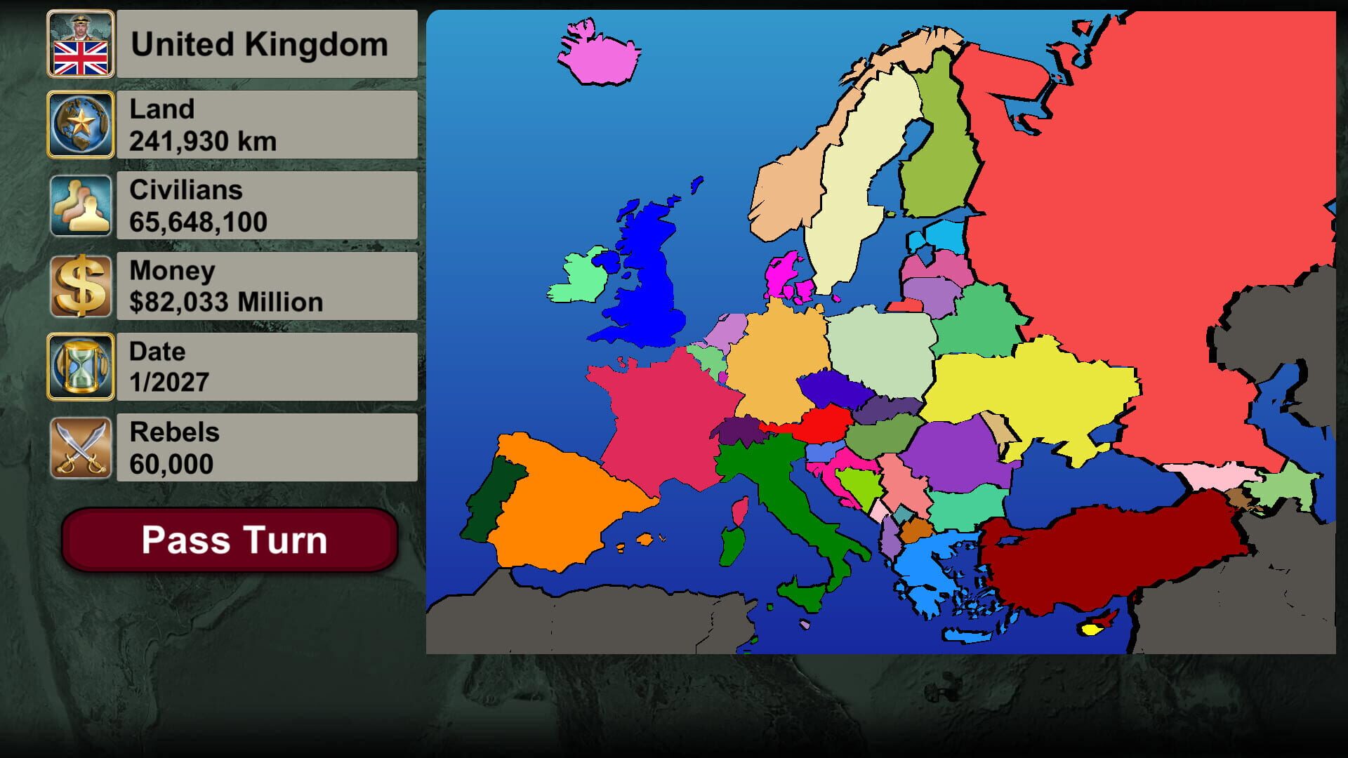 Europe Empire 2027 - Screenshot
