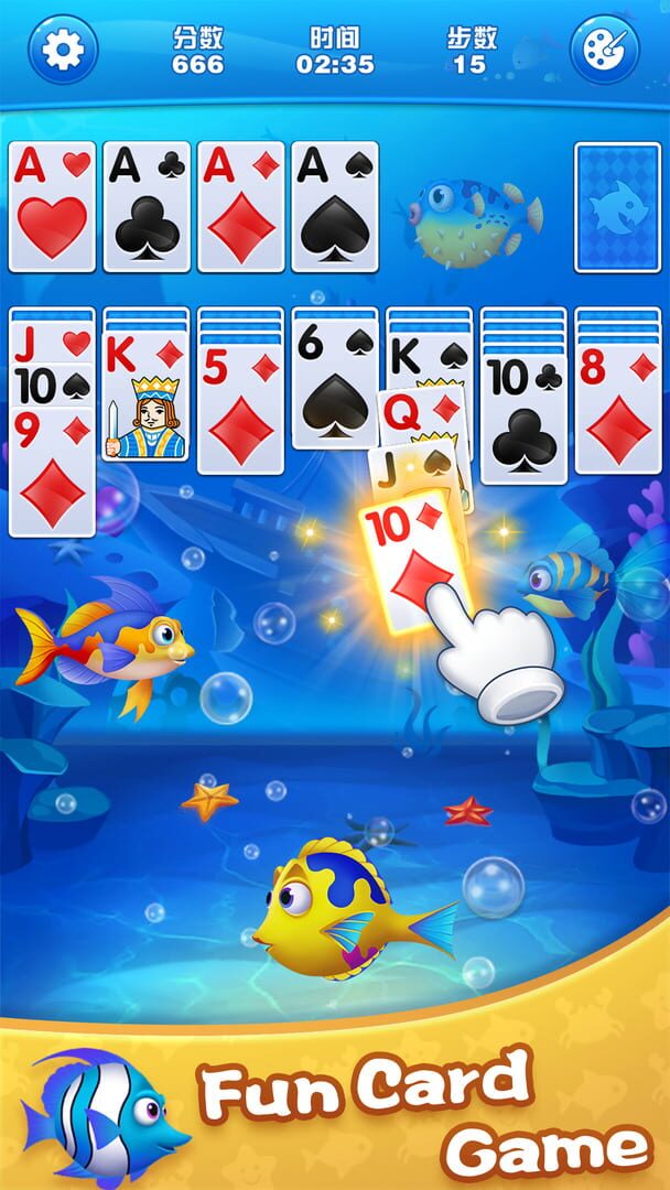 Solitaire Fish Klondike - Screenshot