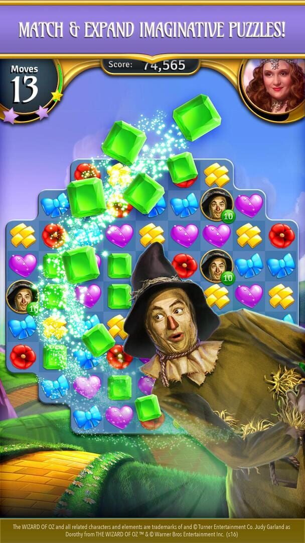 The Wizard of Oz Magic Match 3 - Screenshot