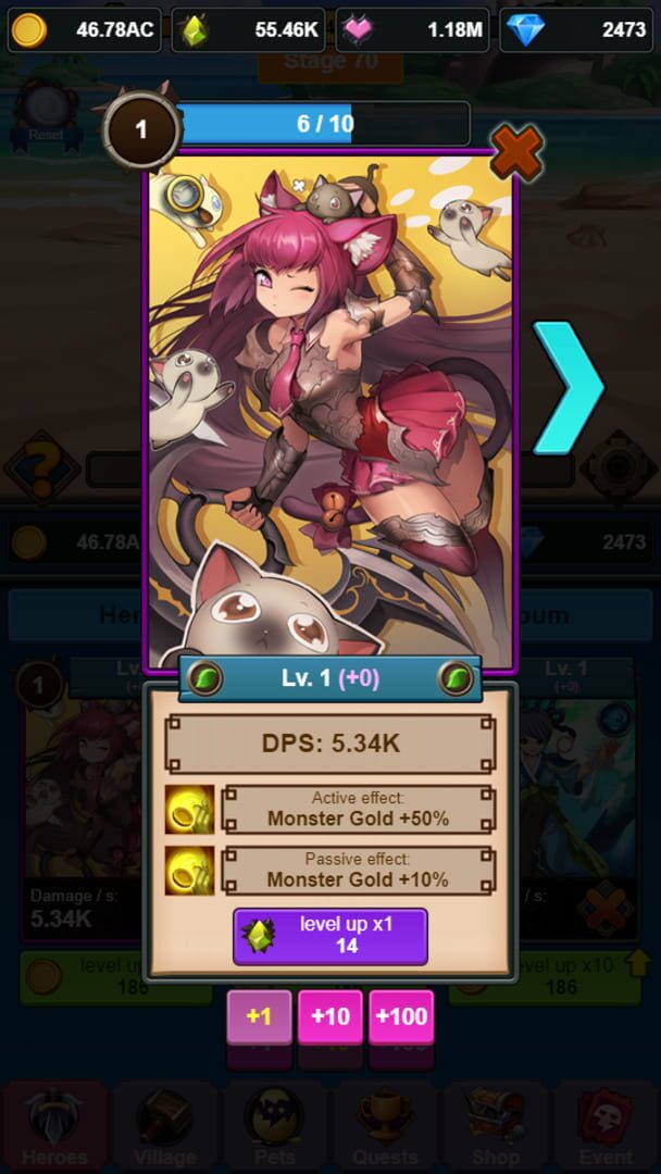 Idle Heroines - Screenshot