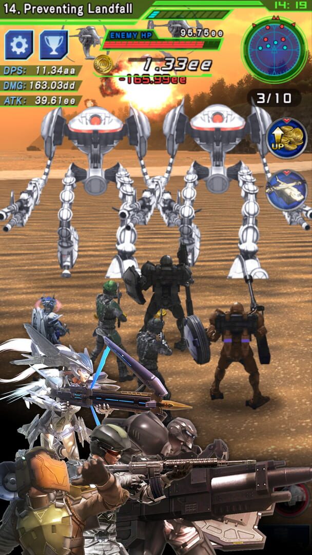 Tap Wars: Earth Defense Force 4.1 - The Shadow of New Despair - Screenshot