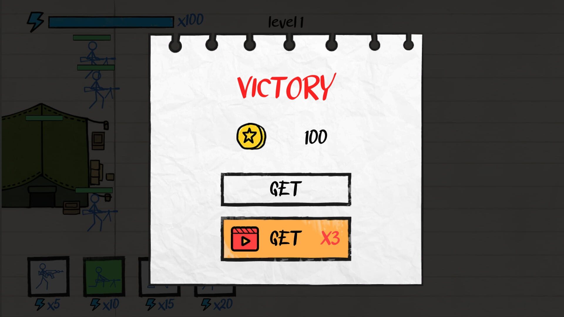 Paper Battle - Screenshot