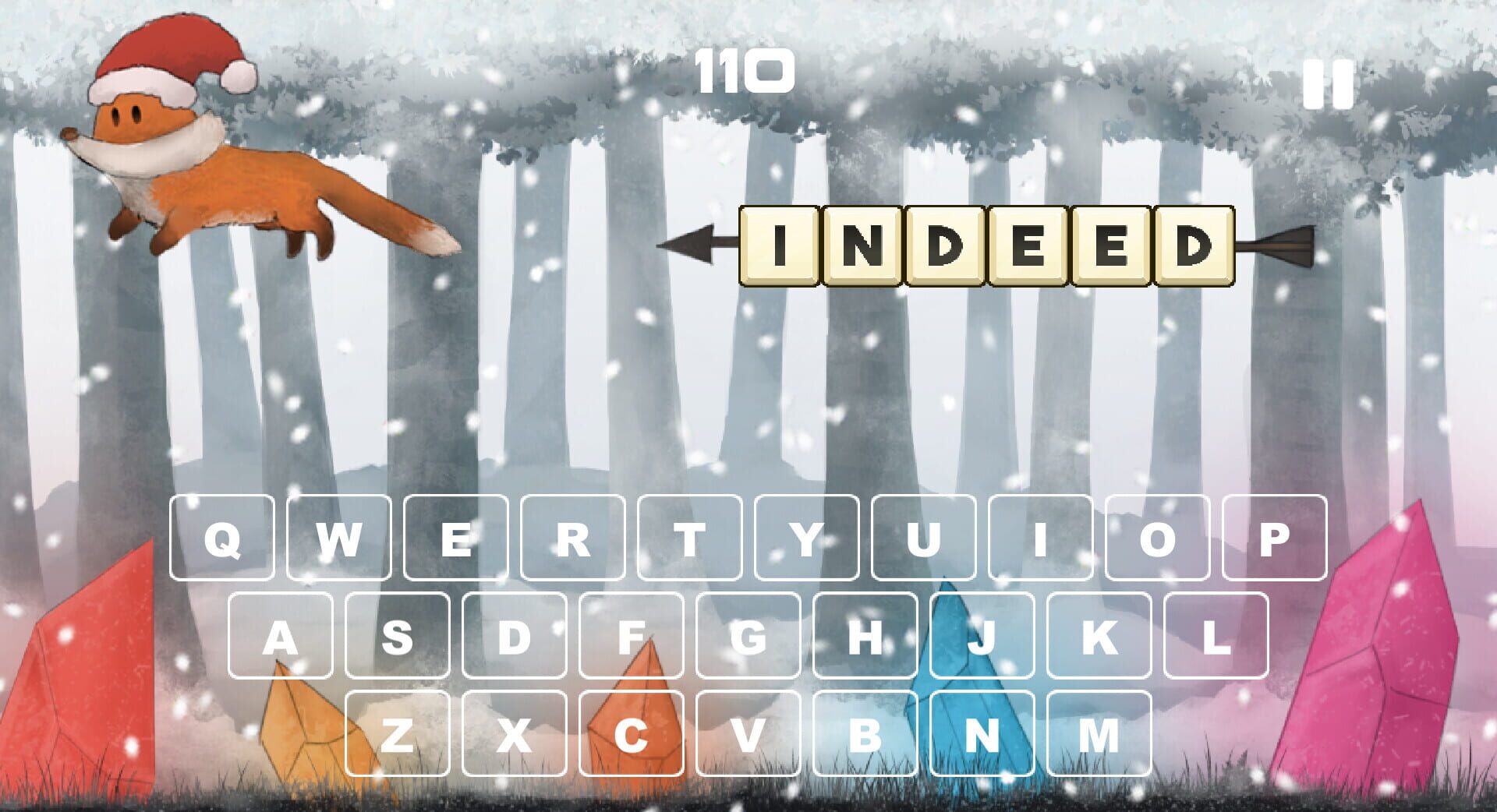 Red Fox and the Four Seasons: Typing Game - Screenshot