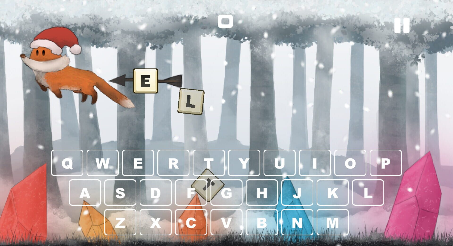 Red Fox and the Four Seasons: Typing Game - Screenshot