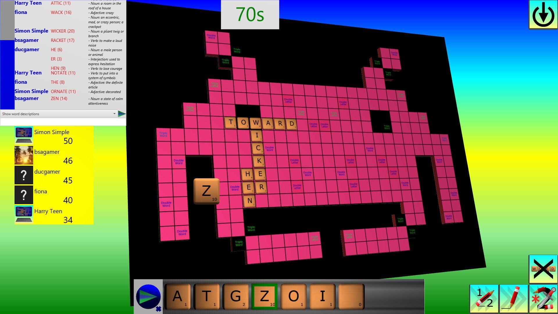 Word Attack - Screenshot
