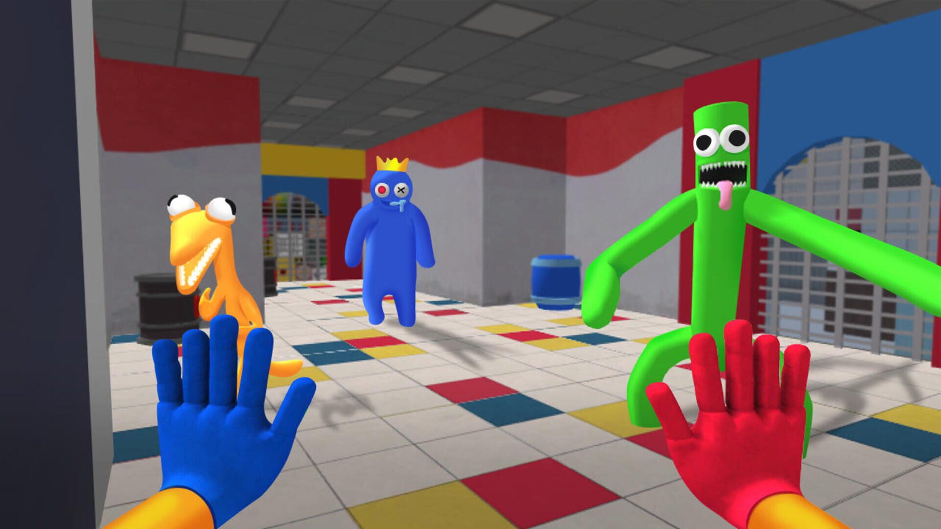 Blue Monster: Rainbow Survival - Screenshot