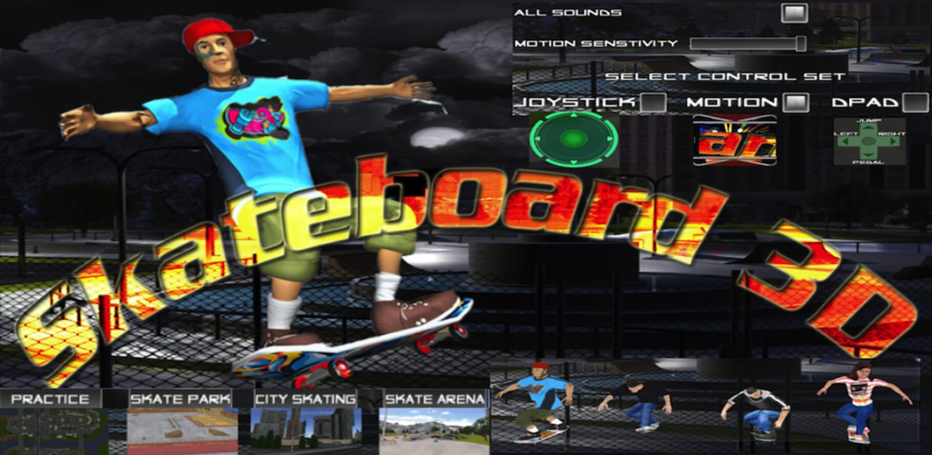 Captura de pantalla - Skateboard 3D - Skater Die Hard Skate Boarding Game