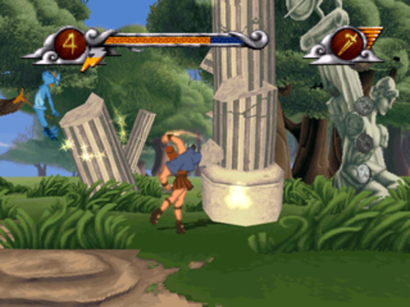 Captura de pantalla - Disney's Hercules Action Game