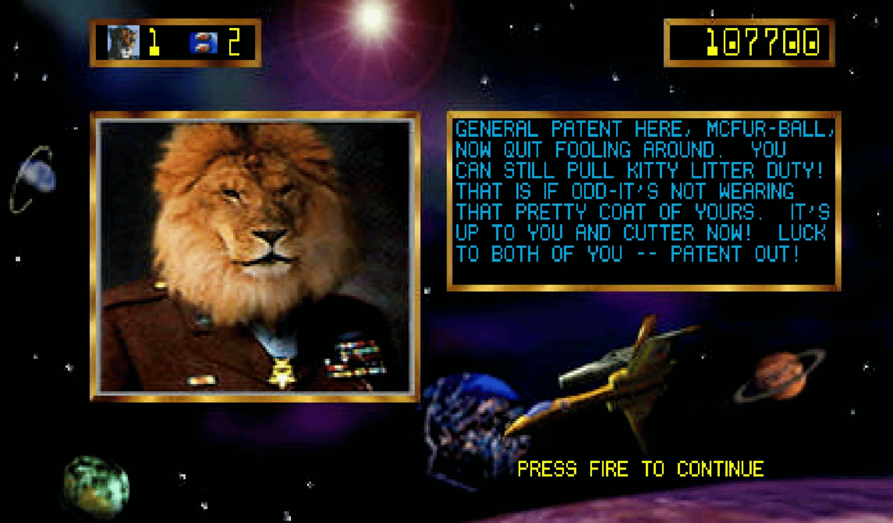 Trevor McFur in the Crescent Galaxy screenshot