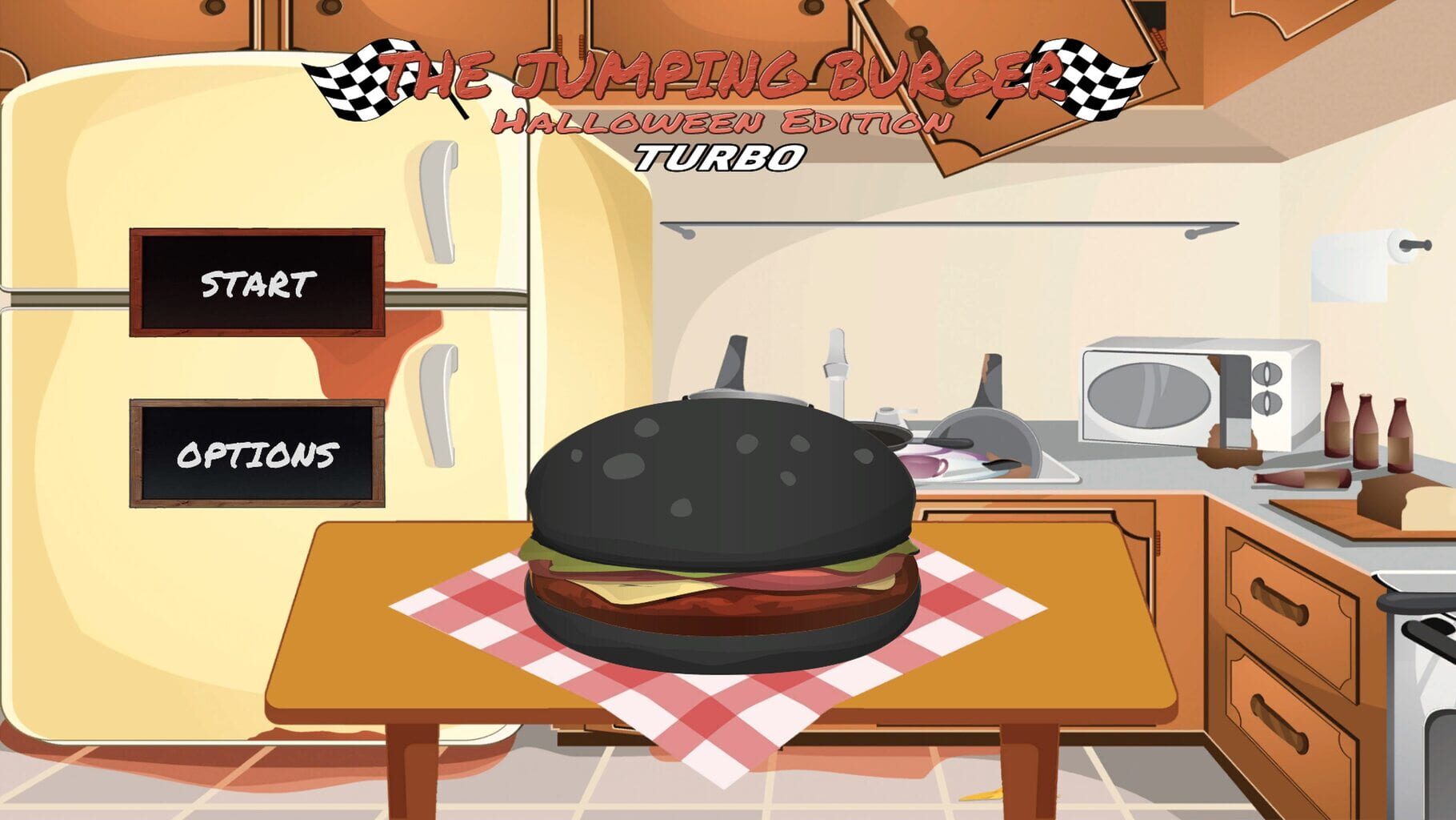 Captura de pantalla - The Jumping Burger: Halloween Edition - Turbo