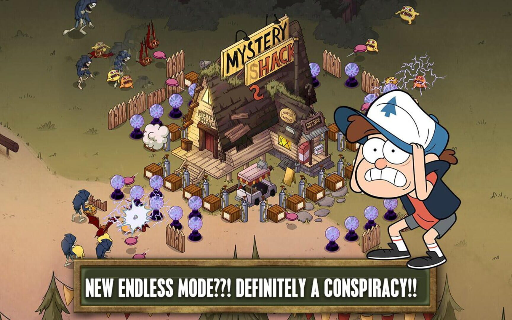 Captura de pantalla - Gravity Falls: Mystery Shack Attack