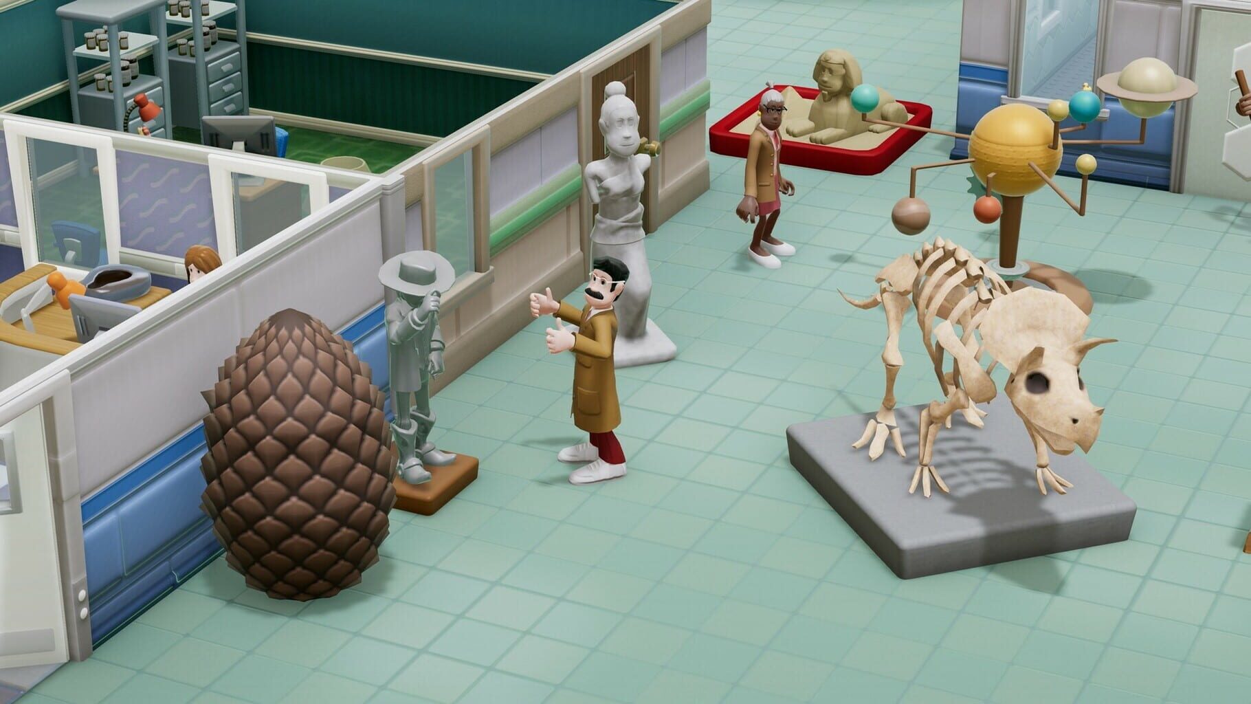 Captura de pantalla - Two Point Hospital: Exhibition Items Pack