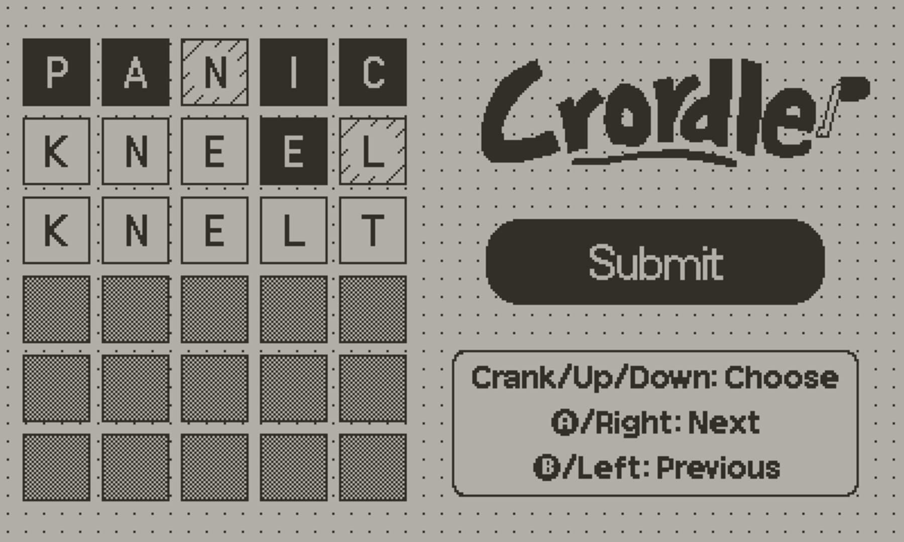 Crordle - Screenshot