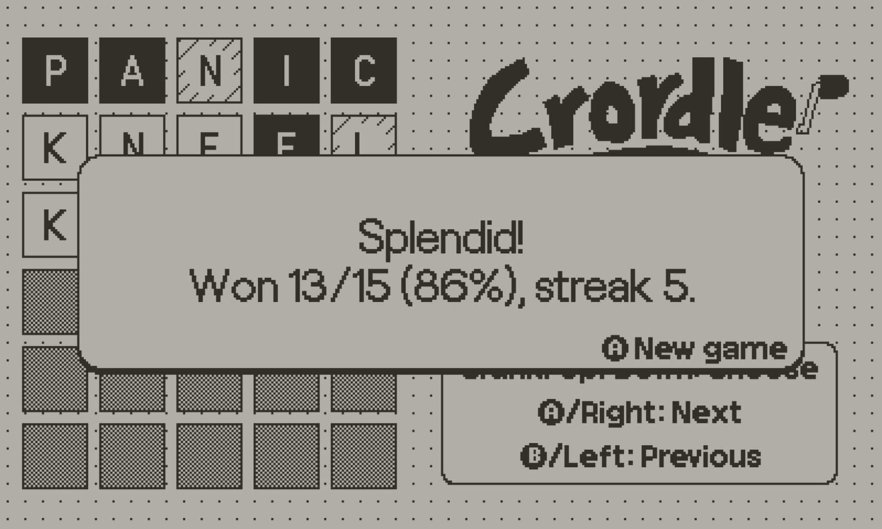 Crordle - Screenshot