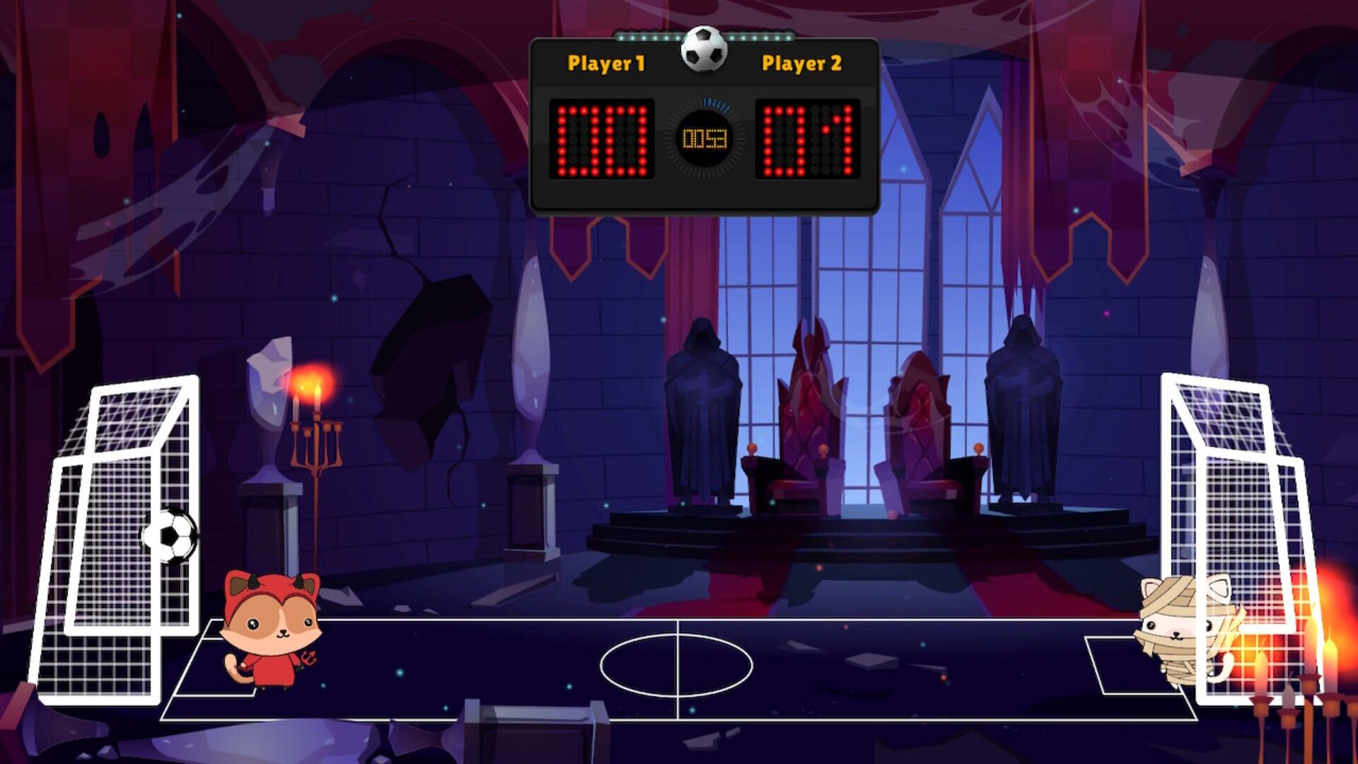 Kitten's Head Football: Halloween - Screenshot