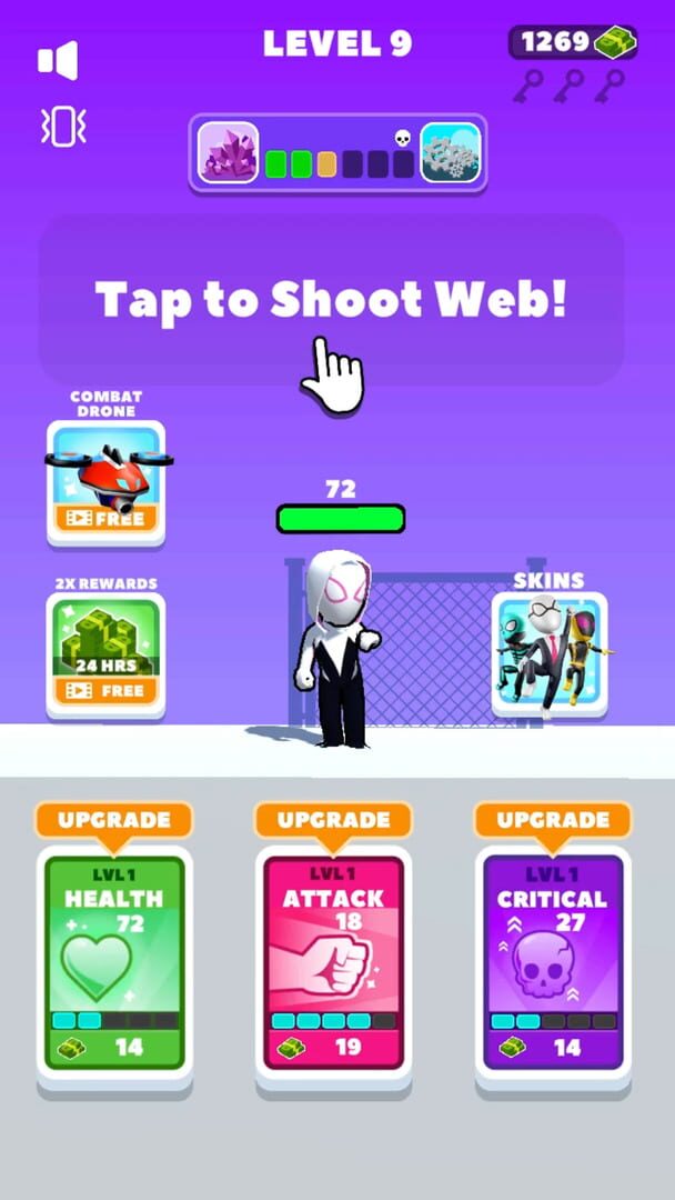 Web Swing Hero - Screenshot