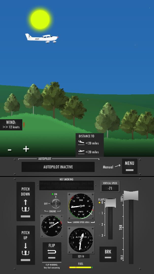 Flight Simulator 2d - Screenshot