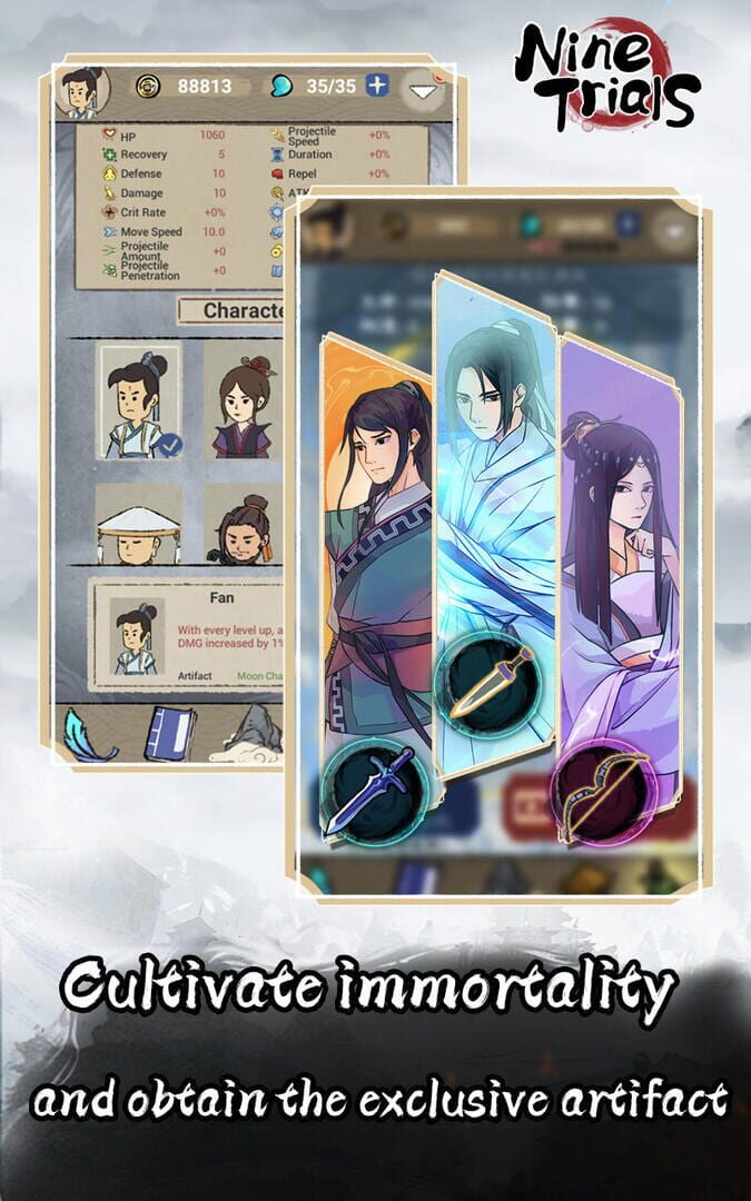 Nine Trials - Screenshot