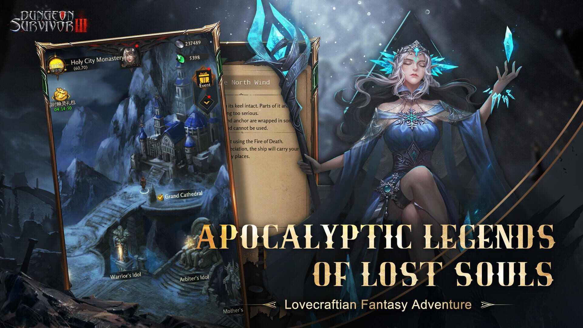 Dungeon Survivor III: Dark Genesis - Screenshot