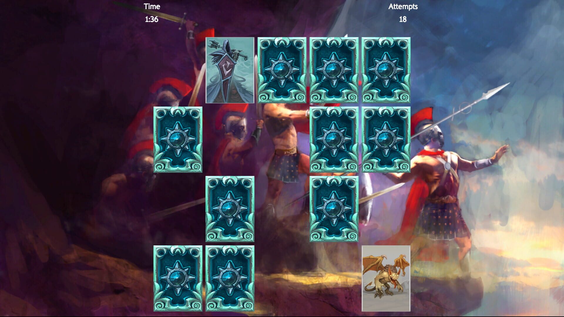 Fantasy Memory Card Game: Expansion Pack 1 - Screenshot