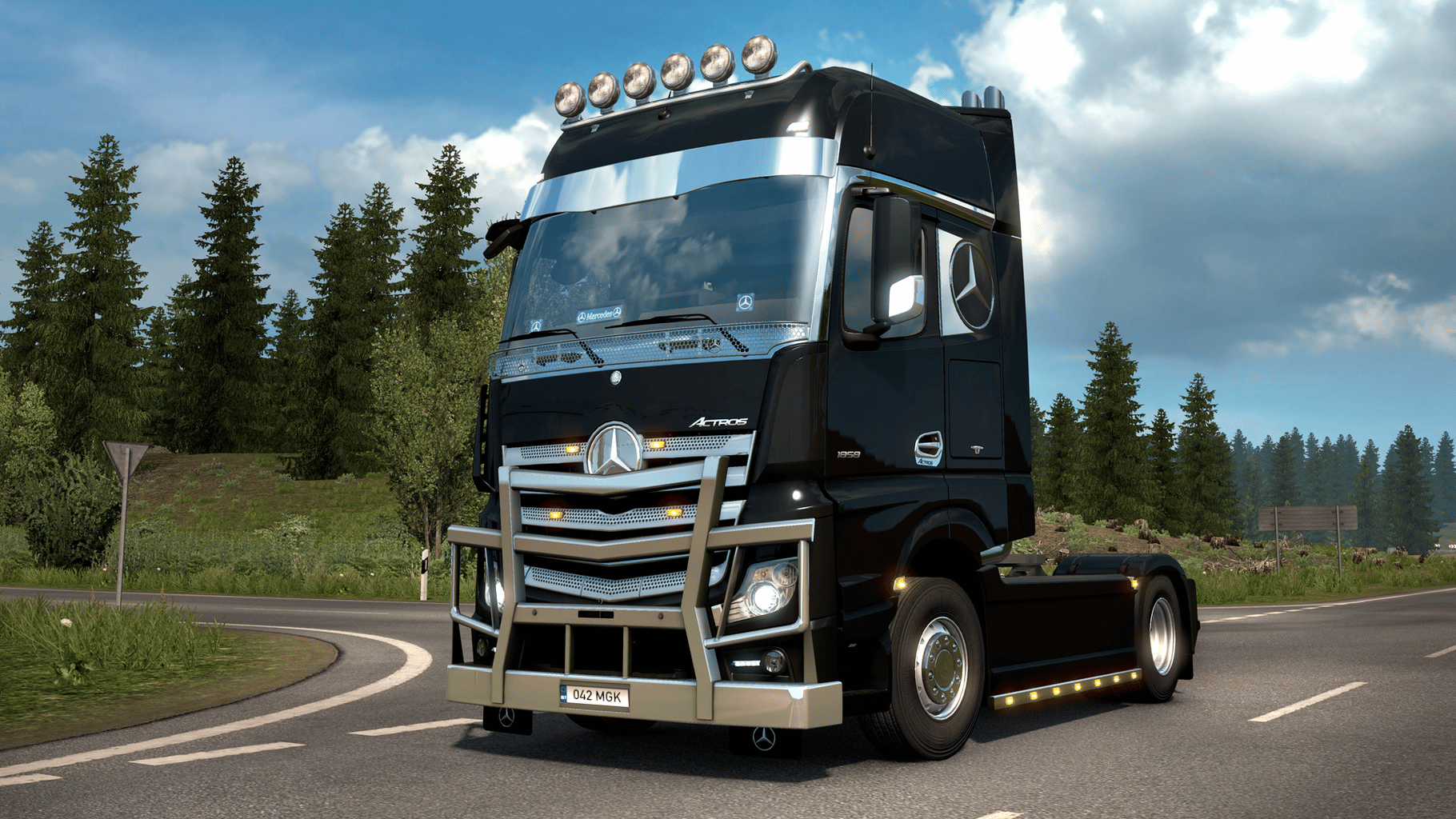 Euro Truck Simulator 2: Actros Tuning Pack screenshot