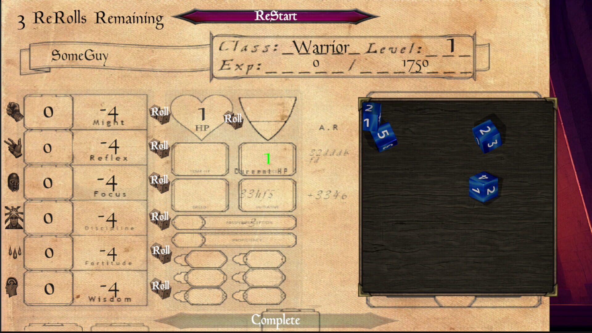 Dungeons Diced - Screenshot