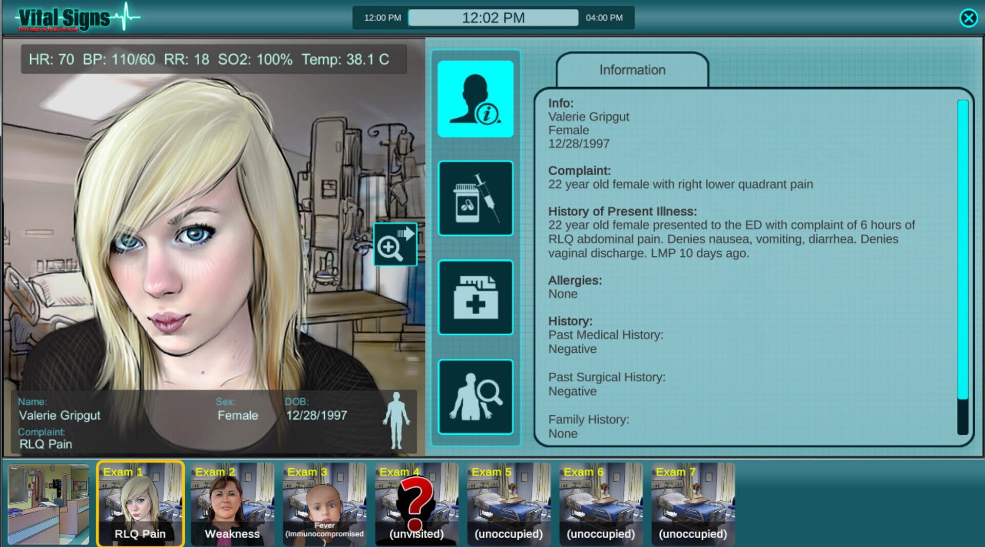 Vital Signs: Emergency Department - Infections Package - Screenshot