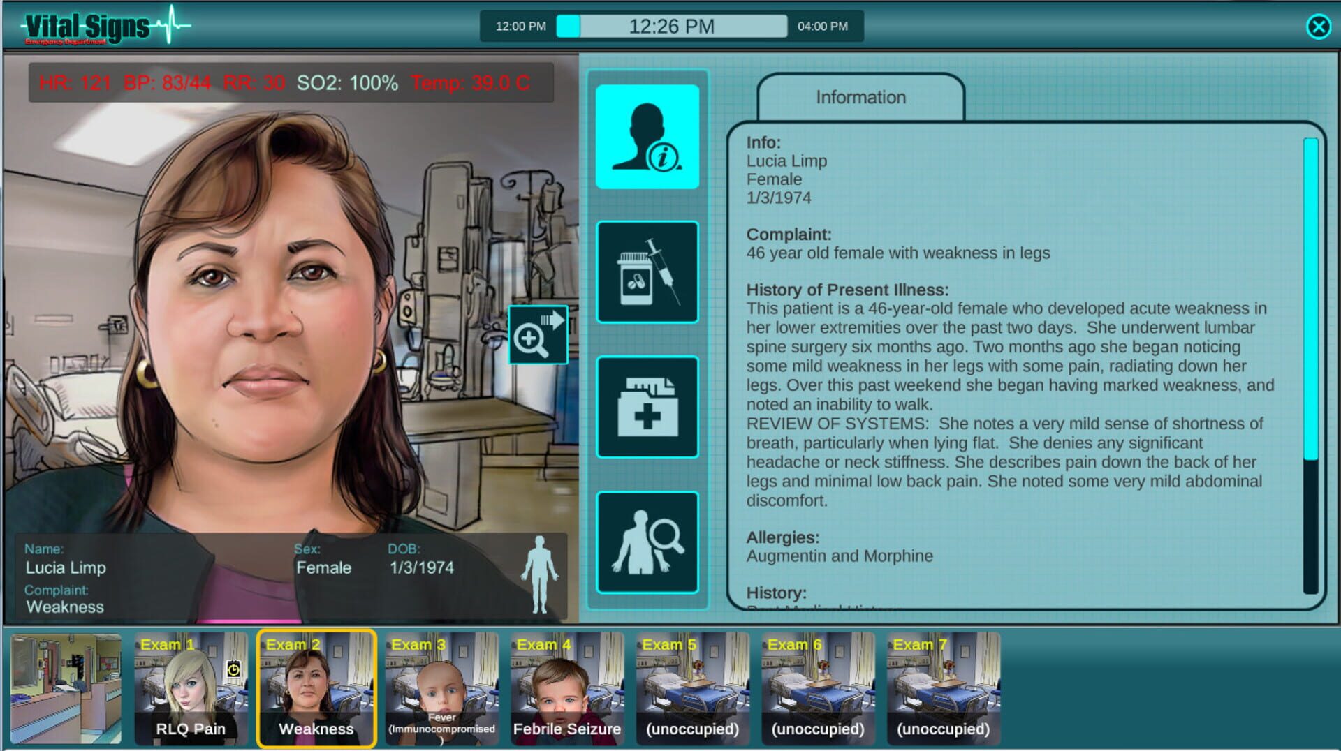 Vital Signs: Emergency Department - Infections Package - Screenshot