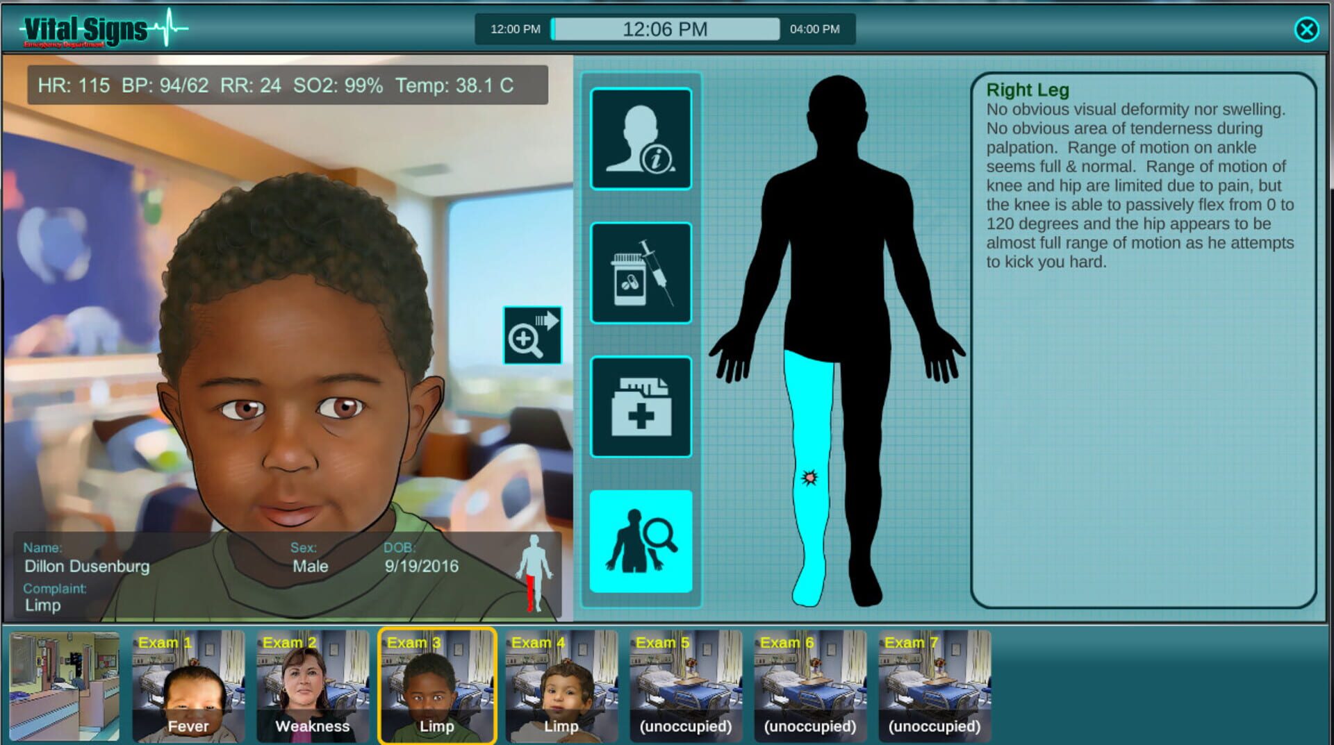 Vital Signs: Emergency Department - Infections Package - Screenshot