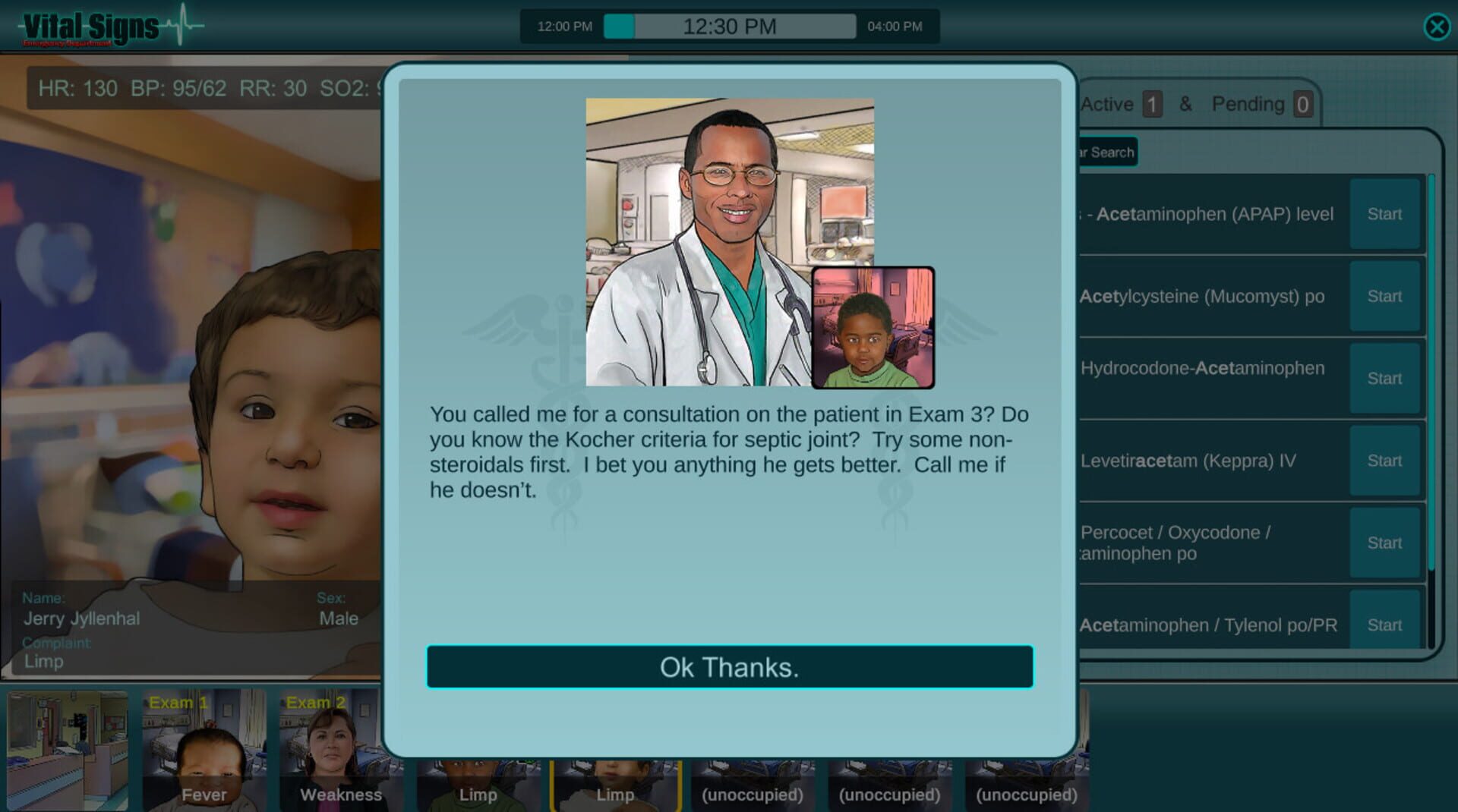 Vital Signs: Emergency Department - Infections Package - Screenshot