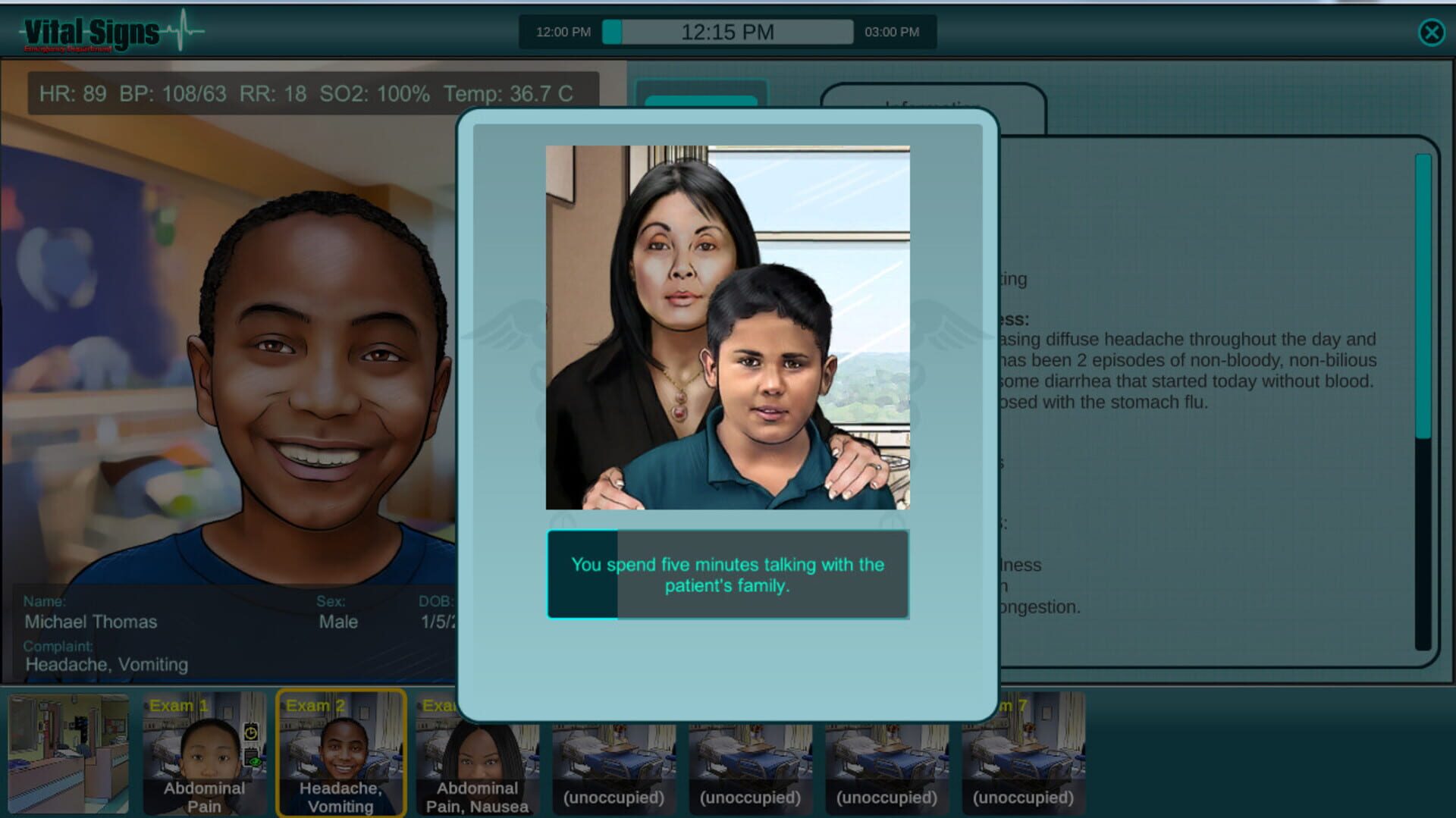 Vital Signs: Emergency Department - Pediatric Digestive Disease Package - Screenshot