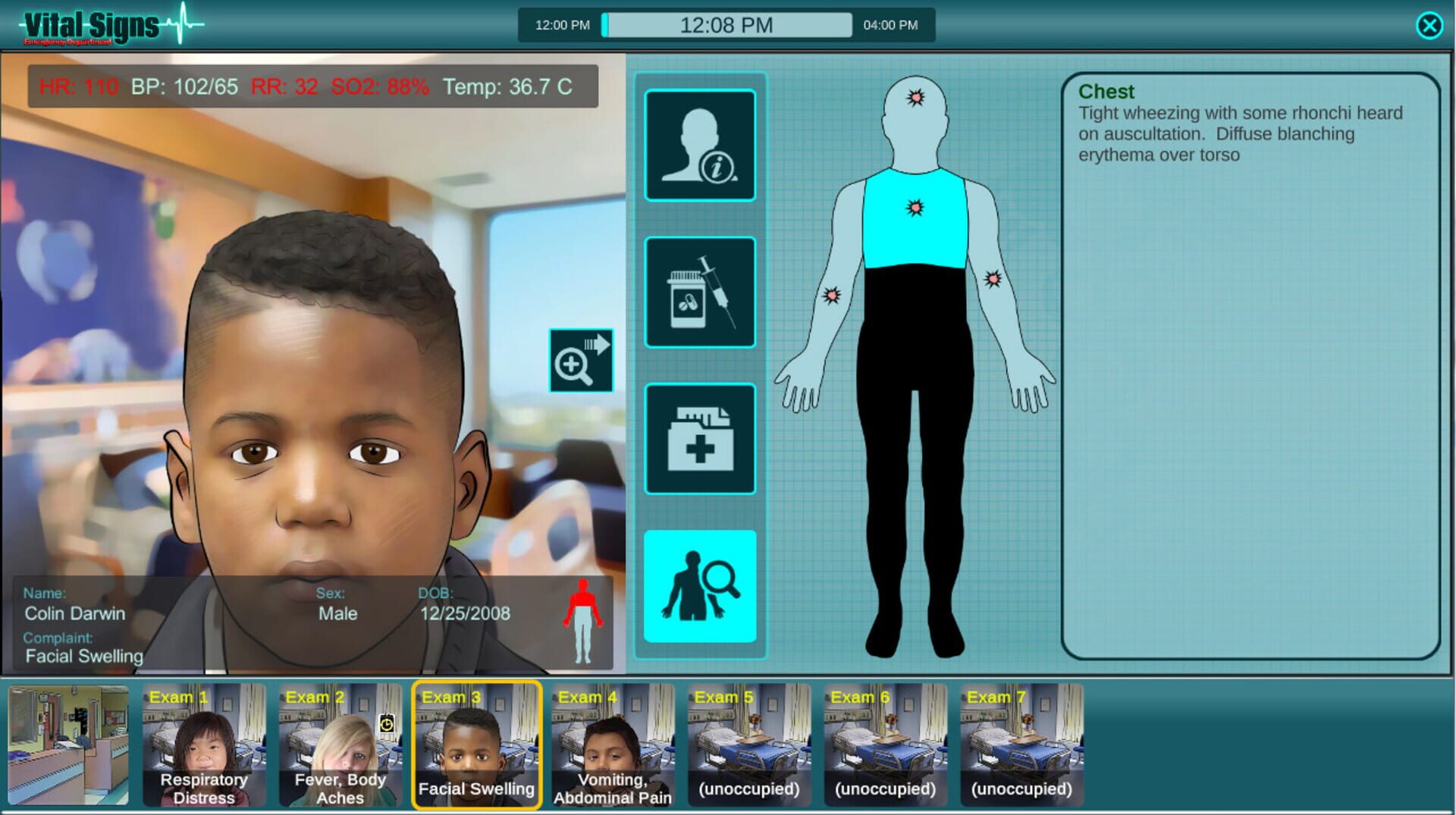 Vital Signs: Emergency Department - Pediatric Common Disease Package - Screenshot