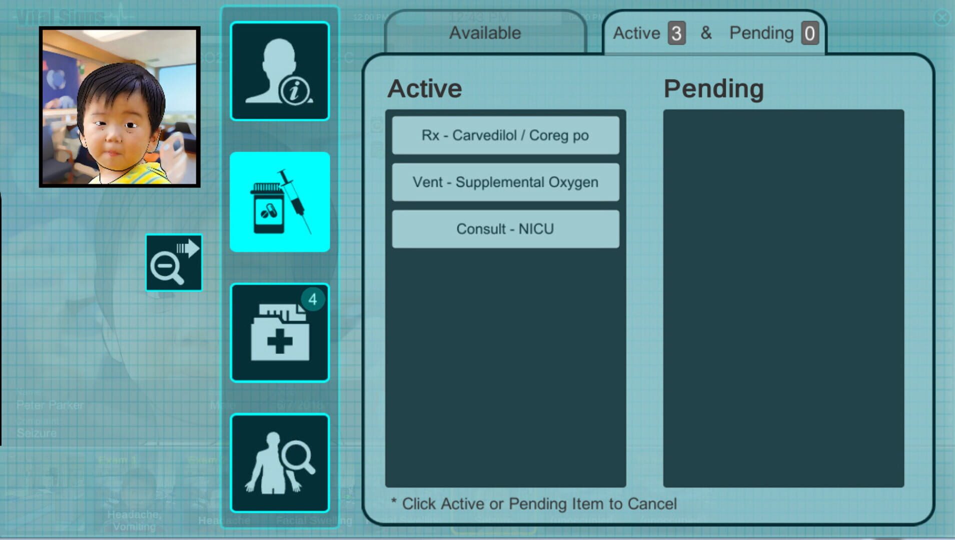 Vital Signs: Emergency Department - Pediatric Rare Disease Package - Screenshot