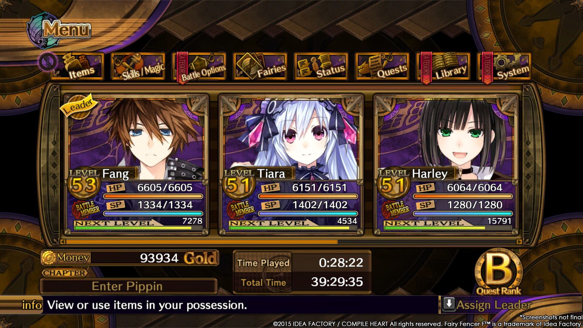 Fairy Fencer F: Weapon Change Accessory Set - Screenshot