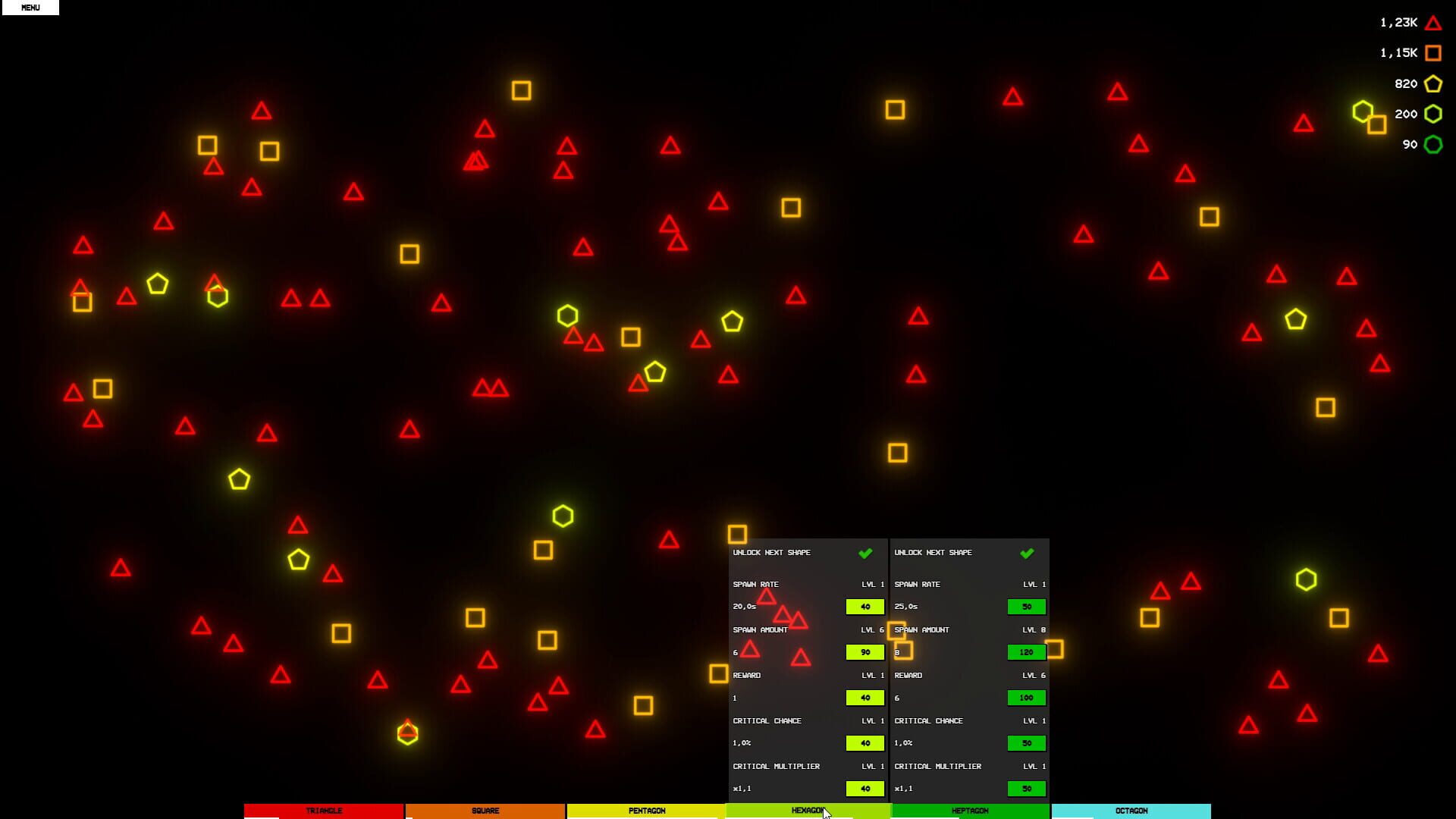 Idle Shapes - Screenshot