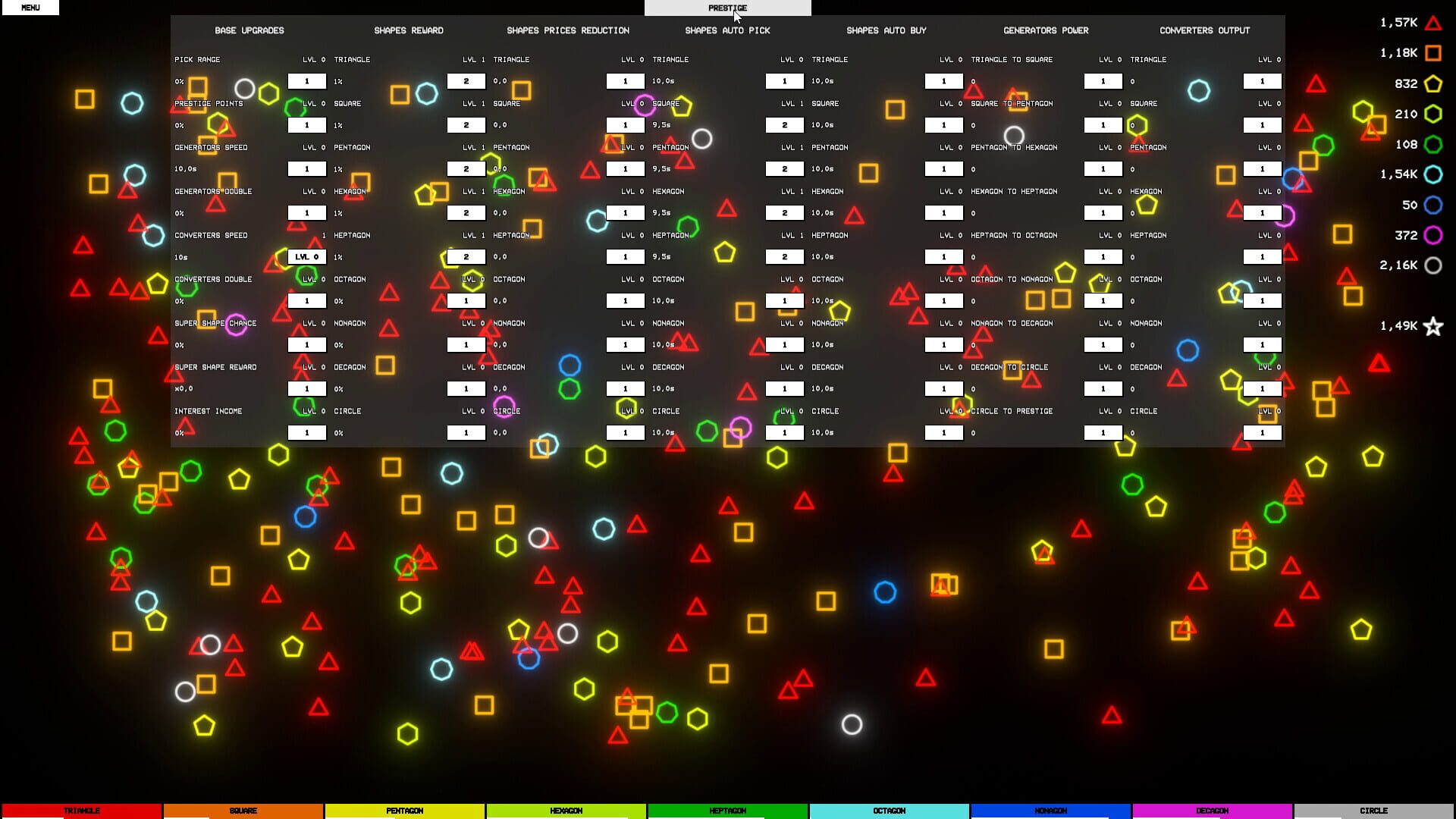 Idle Shapes - Screenshot